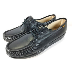 SAS San Antonio Shoe Siesta Black Leather Womens Shoes Size 11 M Hand Sewn New